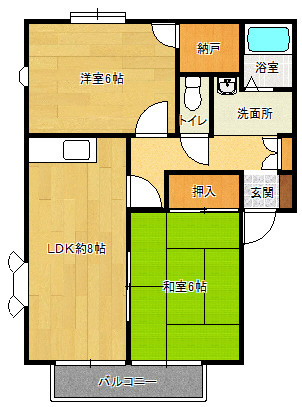 【間取り】 | Ｎ－弐番館 | Ｎ－弐番館(GoodHome)