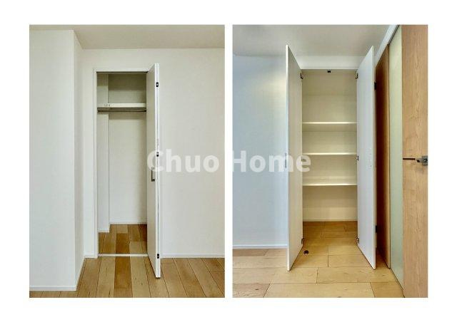 清澄ハイツの収納|居室にはクローゼットを完備し、自由度の高い家具の配置が叶うシンプルな空間です。お子様の成長と必要になる子供部屋を与えるにはぴったりの間取りですね。