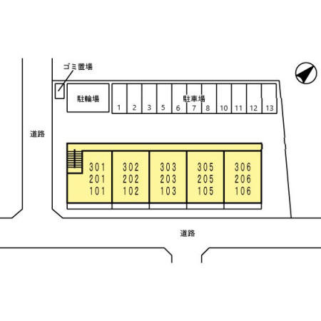 コンフォール瑞江９の区画図