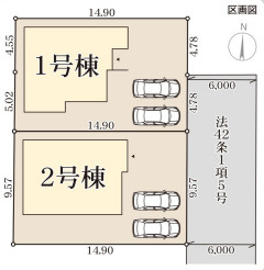 リーブルガーデン天理市田井庄町2期の区画図