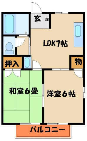プラザ朝霧の間取り