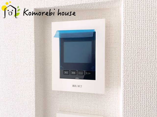 北本市東間　4期　新築一戸建て　グラファーレ　01の防犯設備|モニター付インターホンです