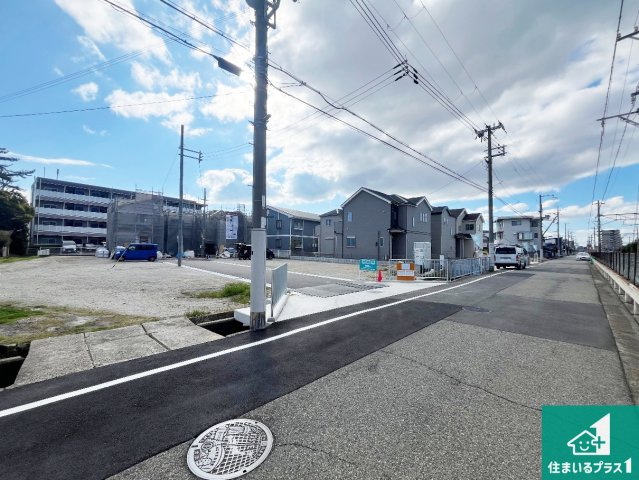 明石市二見町東二見　第1期　新築一戸建ての前面道路含む現地写真|周辺は落ち着いた街並みの住宅地！子育てがしやすい住環境です！まだ未完成ですが、現地でしかわからない事もございます。是非一度ご覧ください。