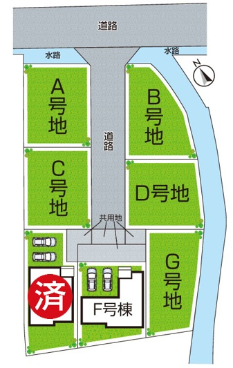 明石市二見町東二見　第1期　新築一戸建ての区画図|全7区画