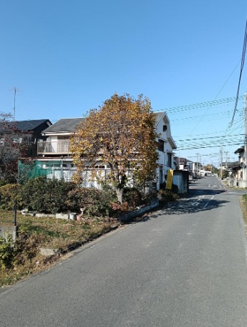 敷地面積102坪　売地　川越市松郷の前面道路含む現地写真|東側6.2ｍ公道、23ｍ接道！