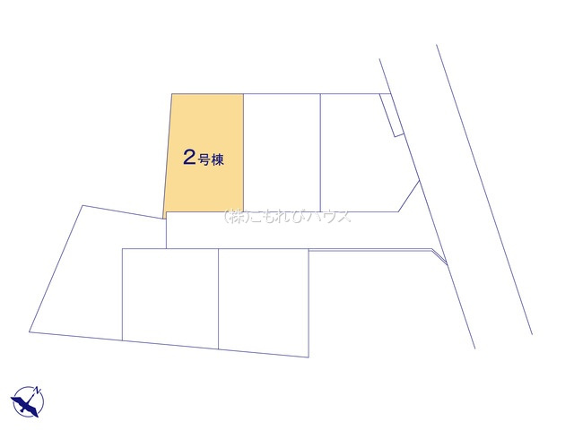 北本市東間　4期　新築一戸建て　グラファーレ　02の区画図|2号棟