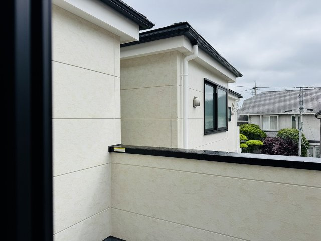 八王子市　本町　新築一戸建て　４期のバルコニー|～南向きで陽当たりの良いバルコニー　洗濯物がよく乾きそうです～