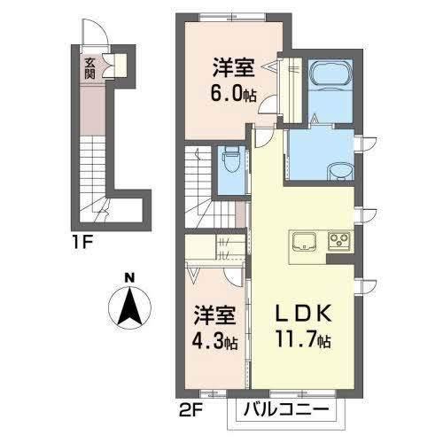 シャーメゾンＭの間取り