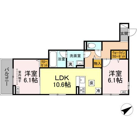 D Paina 生田の間取り