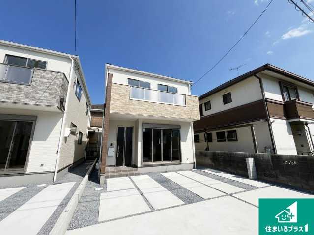 守山市岡町　第1期　新築一戸建ての外観|安心の10年保証！外観を美しく保ち、雨水で汚れを落とします！
