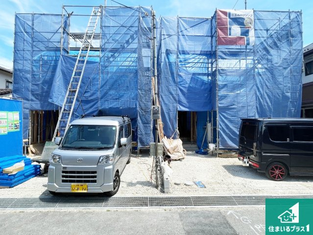 守山市岡町　第1期　新築一戸建ての外観|現在建築中！落ち着いた街並みで新生活を始めることが出来そう！周辺の物件も併せてご紹介させて頂きます！