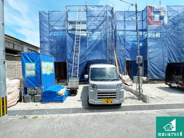 守山市岡町　第1期　新築一戸建ての外観|現在の進捗状況です！順調に作業進行中、完成が待ち遠しいです！詳細の間取り等、お気軽にお問い合わせください！