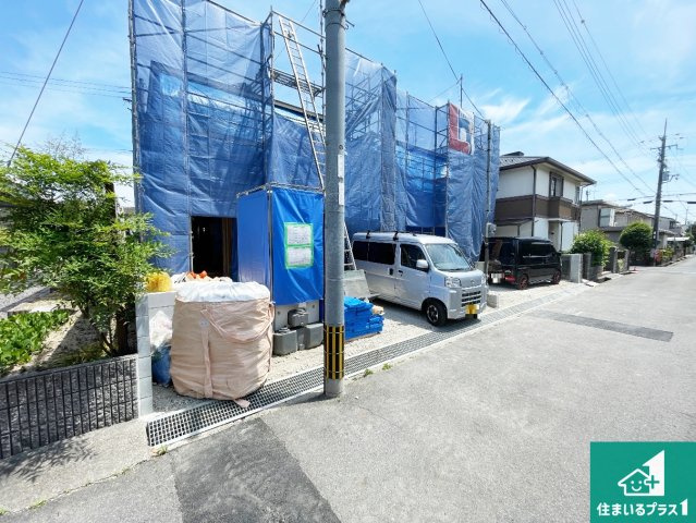 守山市岡町　第1期　新築一戸建ての外観|現在建築中！落ち着いた街並みで新生活を始めることが出来そう！周辺の物件も併せてご紹介させて頂きます！