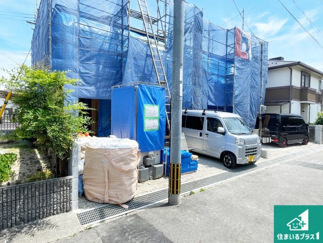 守山市岡町　第1期　新築一戸建ての外観|現在の進捗状況です！順調に作業進行中、完成が待ち遠しいです！詳細の間取り等、お気軽にお問い合わせください！