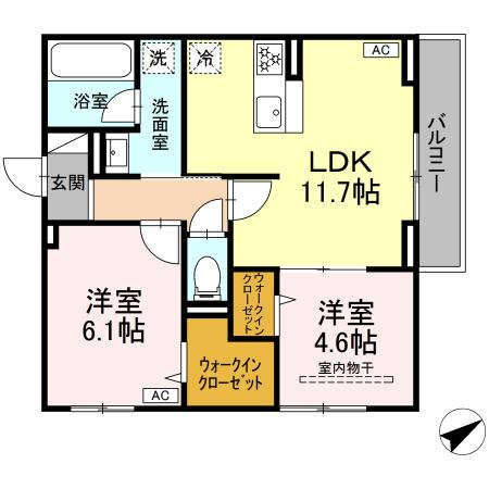 D Paina 生田の間取り