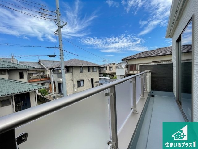 ★29(土)30(日)現地見学可能！★守山市岡町　全2邸のバルコニー|日当たりのよいバルコニー！お部屋が開放的に！