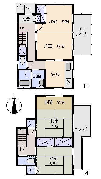 東伊豆町　白田の間取り