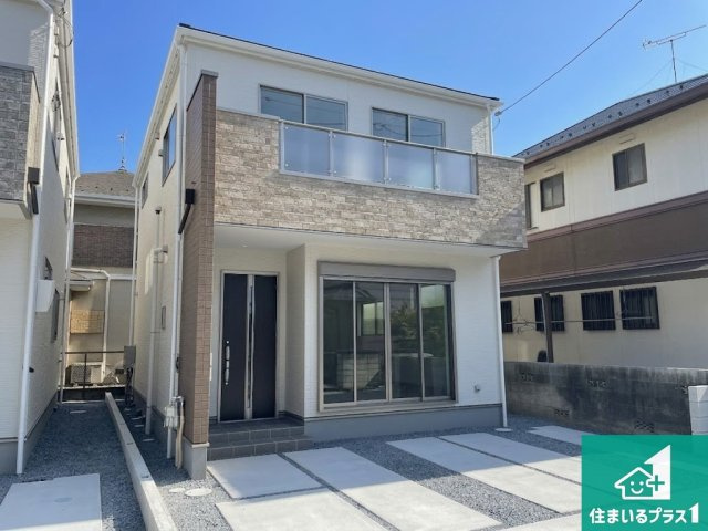 ★守山市岡町　第1期　新築一戸建ての外観|お客様に長く安心して住んでいだだける事にこだわった家づくり！住んでからのアフターサービスにもしっかりと取り組んでいます！