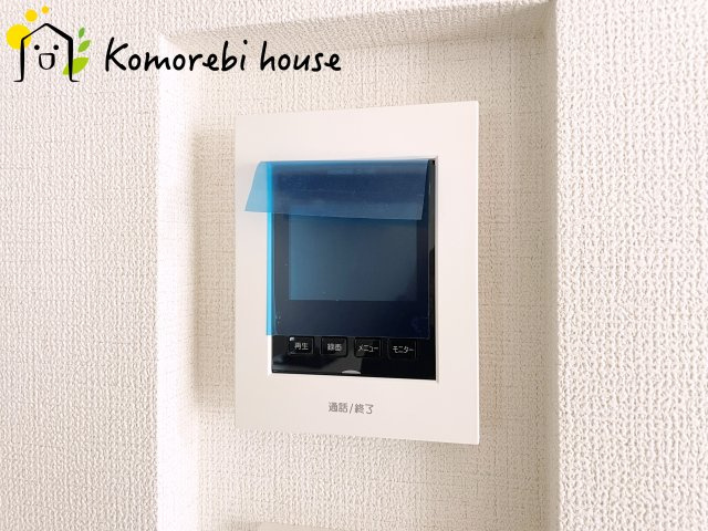 北本市東間　4期　新築一戸建て　グラファーレ　04の防犯設備|モニター付インターホンです
