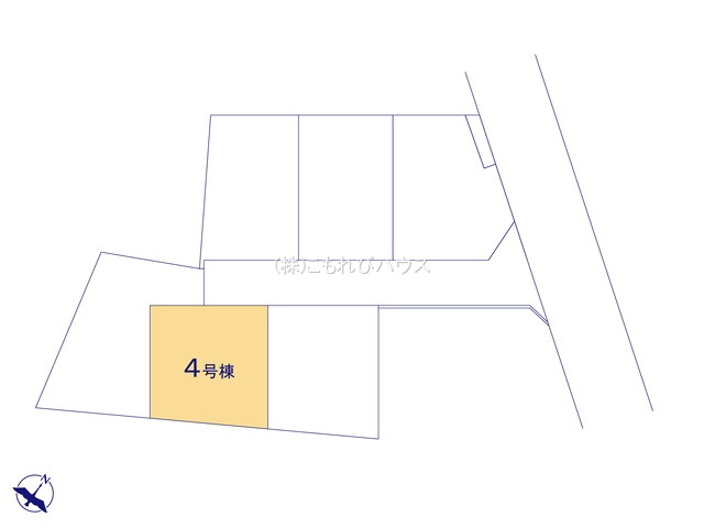 北本市東間　4期　新築一戸建て　グラファーレ　04の区画図|4号棟