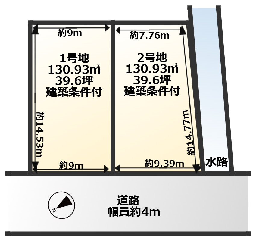 COLORSグリーンヒル　栗東市小平井２丁目の土地図