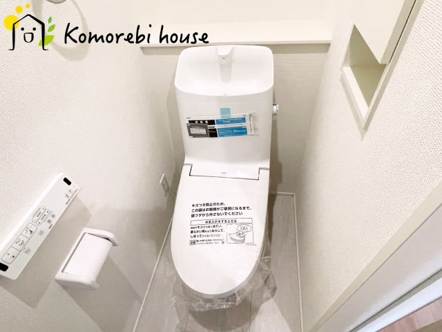 北本市東間　4期　新築一戸建て　グラファーレ　05のトイレ|落ち着いたトイレです
