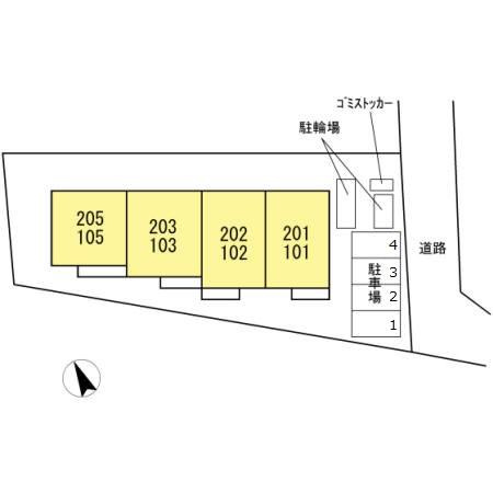 リンデンハイムの区画図