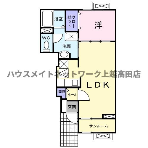カーサアルコバレーノⅠの間取り|間取図