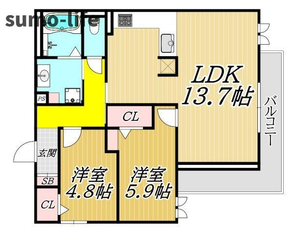 Field courtの間取り