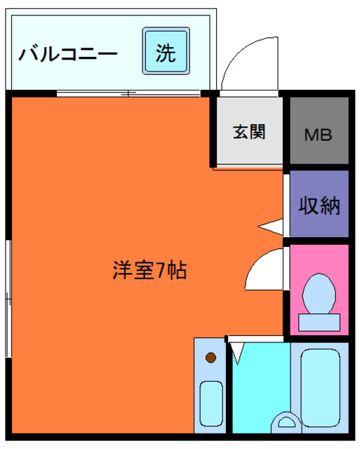 シティライフ稗原の間取り
