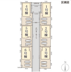 リーブルガーデン天理市指柳町2期の区画図