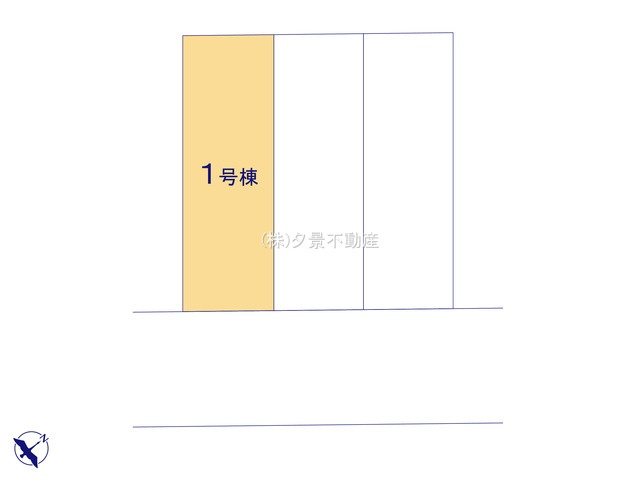 《仲介手数料無料》南区白幡６丁目5-1新築一戸建てブルーミングガーデンの区画図