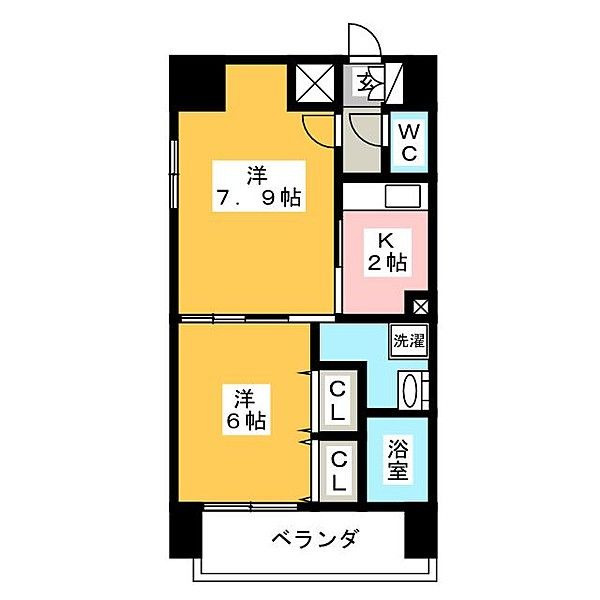 エンクレスト日赤通りの間取り