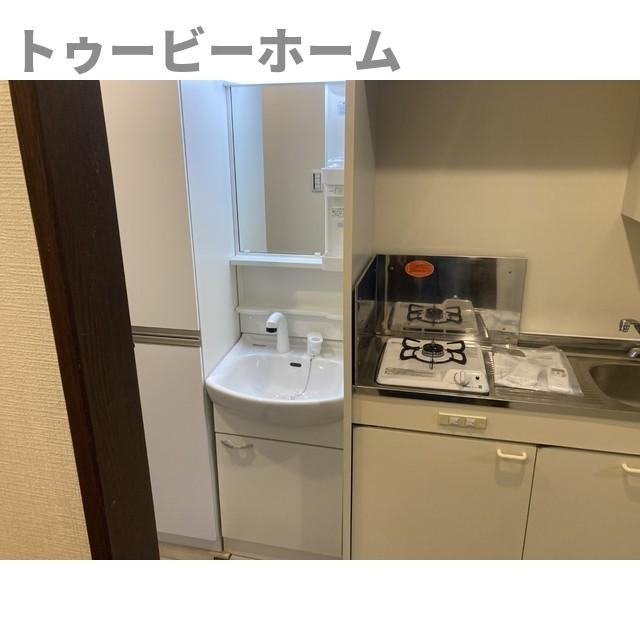 リブレス川越南大塚の独立洗面台|独立洗面台、朝の身支度には欠かせません