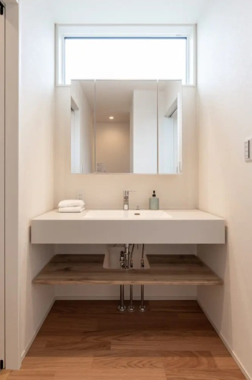 下野市薬師寺　新築戸建16の独立洗面台