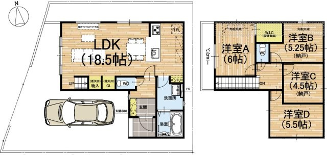 【間取り】 | S41264-6号地修学院