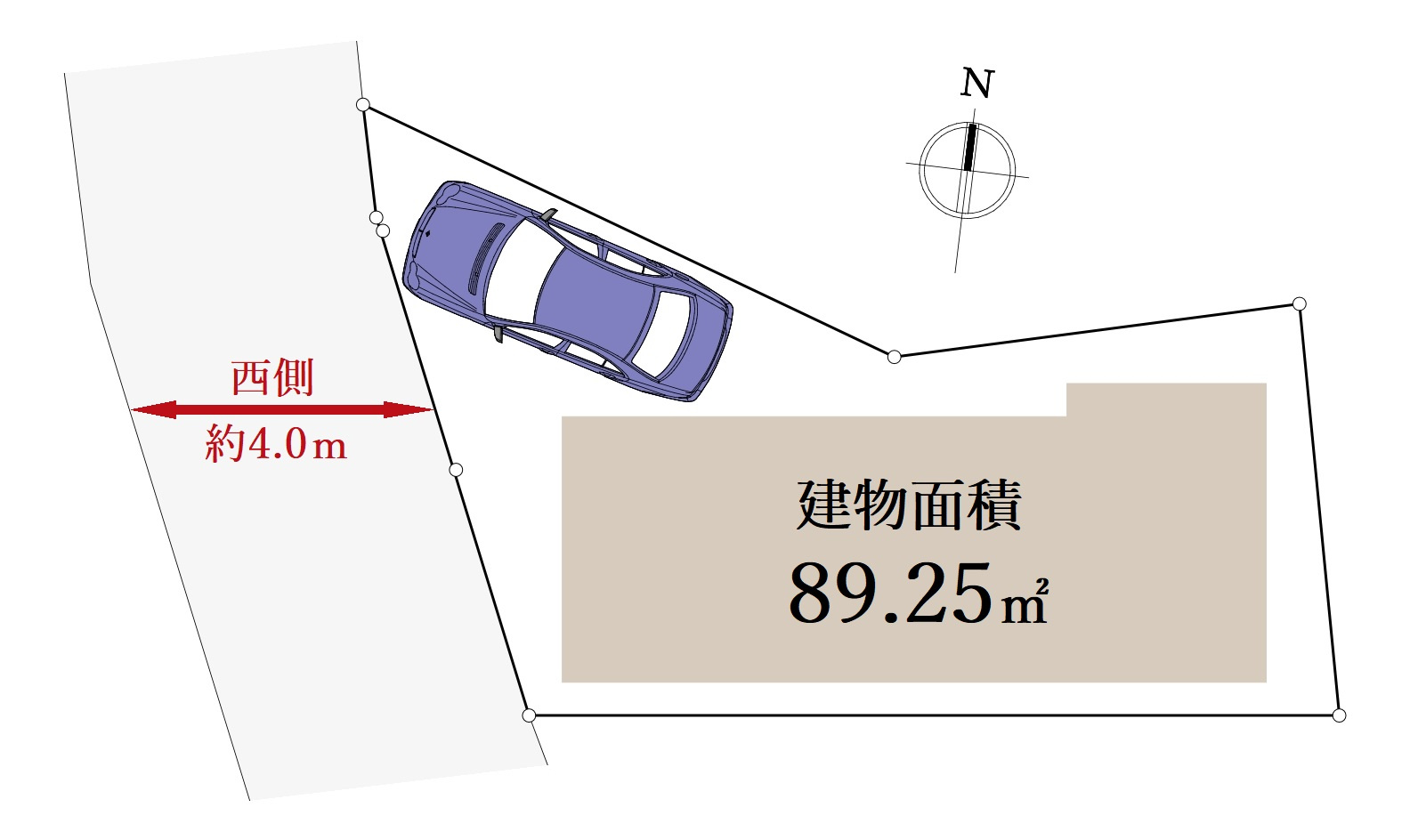 北区赤羽西2丁目の区画図|土地面積70.74㎡、建物面積89.25㎡
間口広々開放的！
陽当り・風通し良好です♪♪