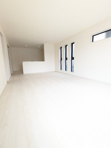 大洗町五反田　3期の居間・リビング|リビングは家族皆が集まる場所～家族会議からお子様の日々の成長を感じれる場所です。