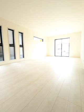 大洗町五反田　3期の居間・リビング|一日の長い時間を過ごすリビング♪自然と家族が集まれる空間！家族団らんの時間を優しく見守るリビング～