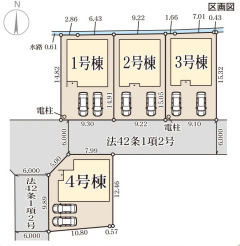 リーブルガーデン天理市田井庄町4期の区画図