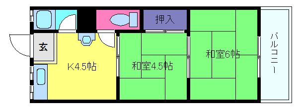 めぞんかもめの間取り
