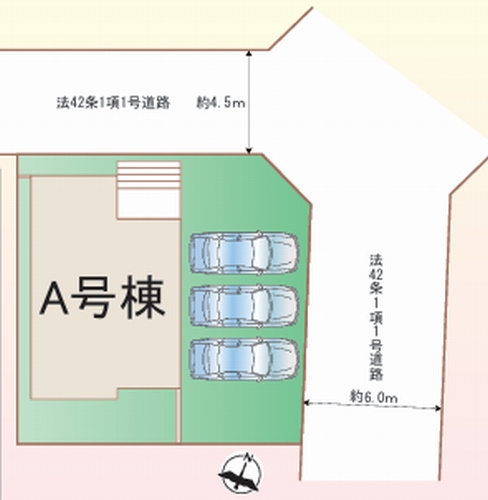 【区画図】 | 【仲介手数料０円】藤沢市本藤沢5丁目　新築一戸建て | 藤沢市本藤沢5丁目　新築一戸建て