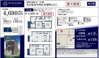  | 【名古屋市中村区名楽町1丁目21-2新築戸建】✨️仲介手数料無料✨️