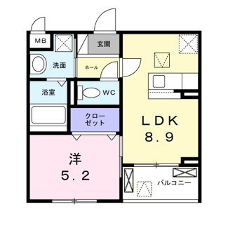 【間取り】 | ソレイユ八条春日