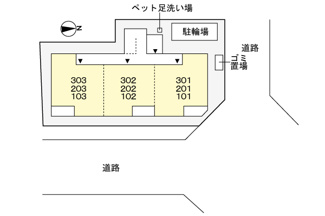【区画図】 | ソレイユ八条春日
