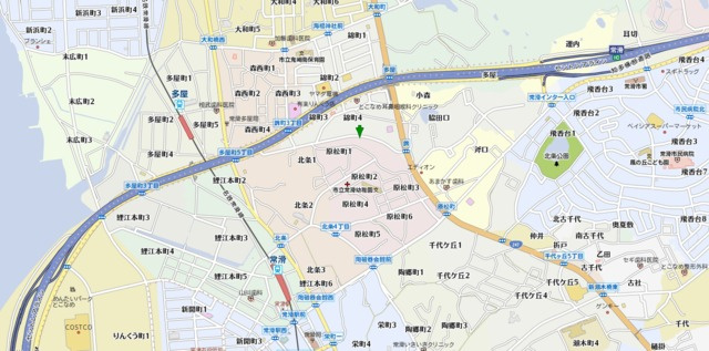 常滑市原松町２ＫＯＤＡＴＥＸⅣの地図