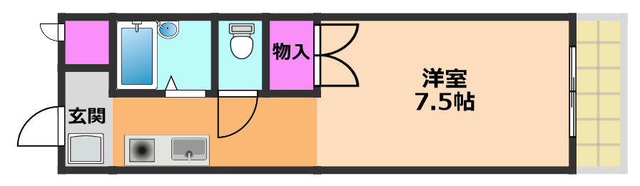 アゼリア2号館の間取り