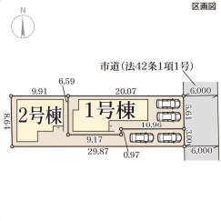 リーブルガーデン天理市田部町4期の区画図