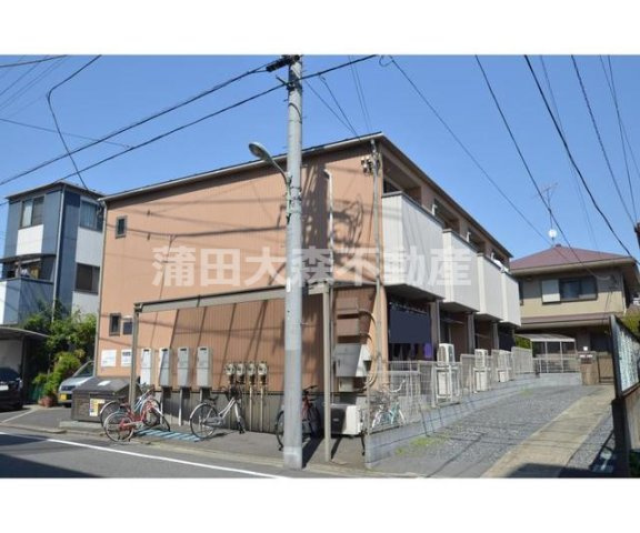 シャルム大森の外観|2005年4月築　木造地上2階建て総戸数12戸の人気賃貸アパート　東京モノレール昭和島駅最寄り、京浜急行本線大森町駅も徒歩圏内！？の東京都大田区大森南4丁目　