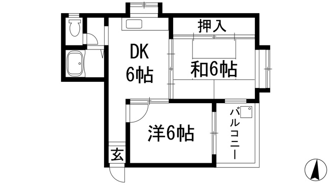 【間取り】 | ユーコート甲東園